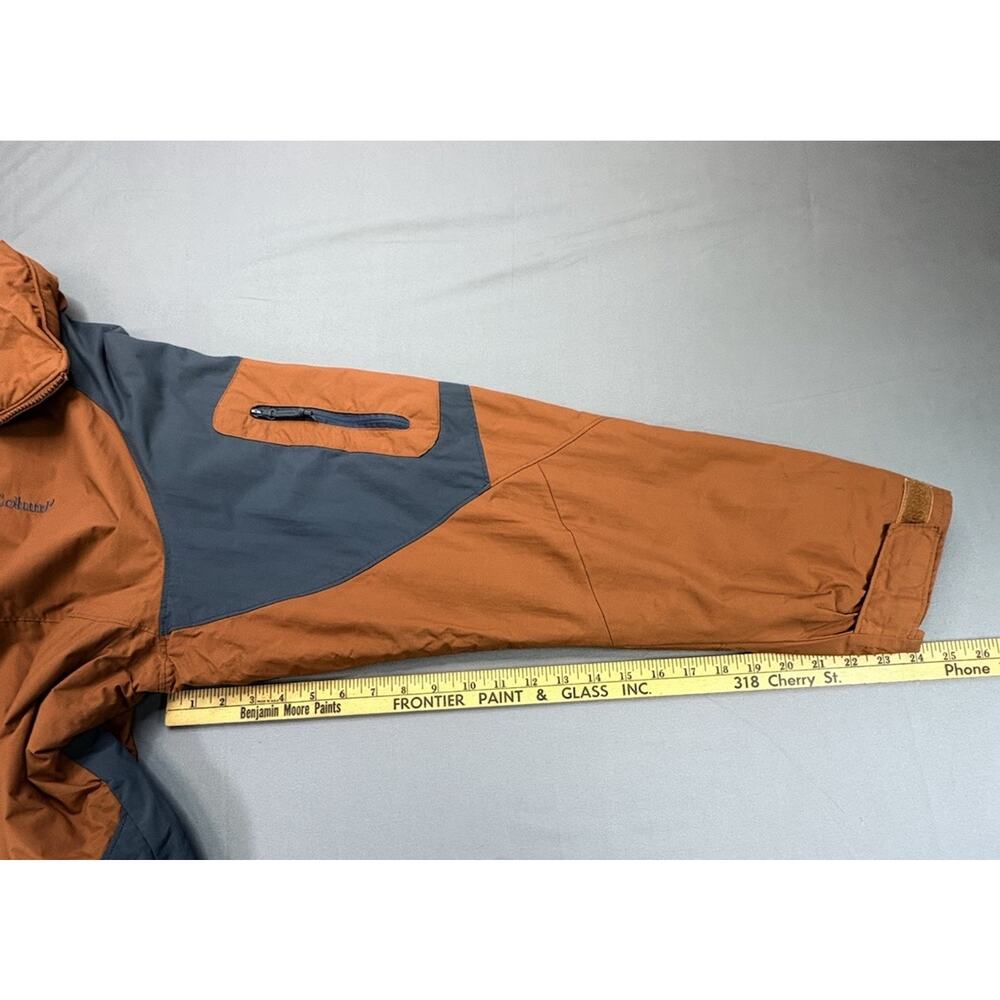 Vintage Columbia Colorblock Outdoor Jacket - Rust Orange & Slate Grey - Picture 7 of 14